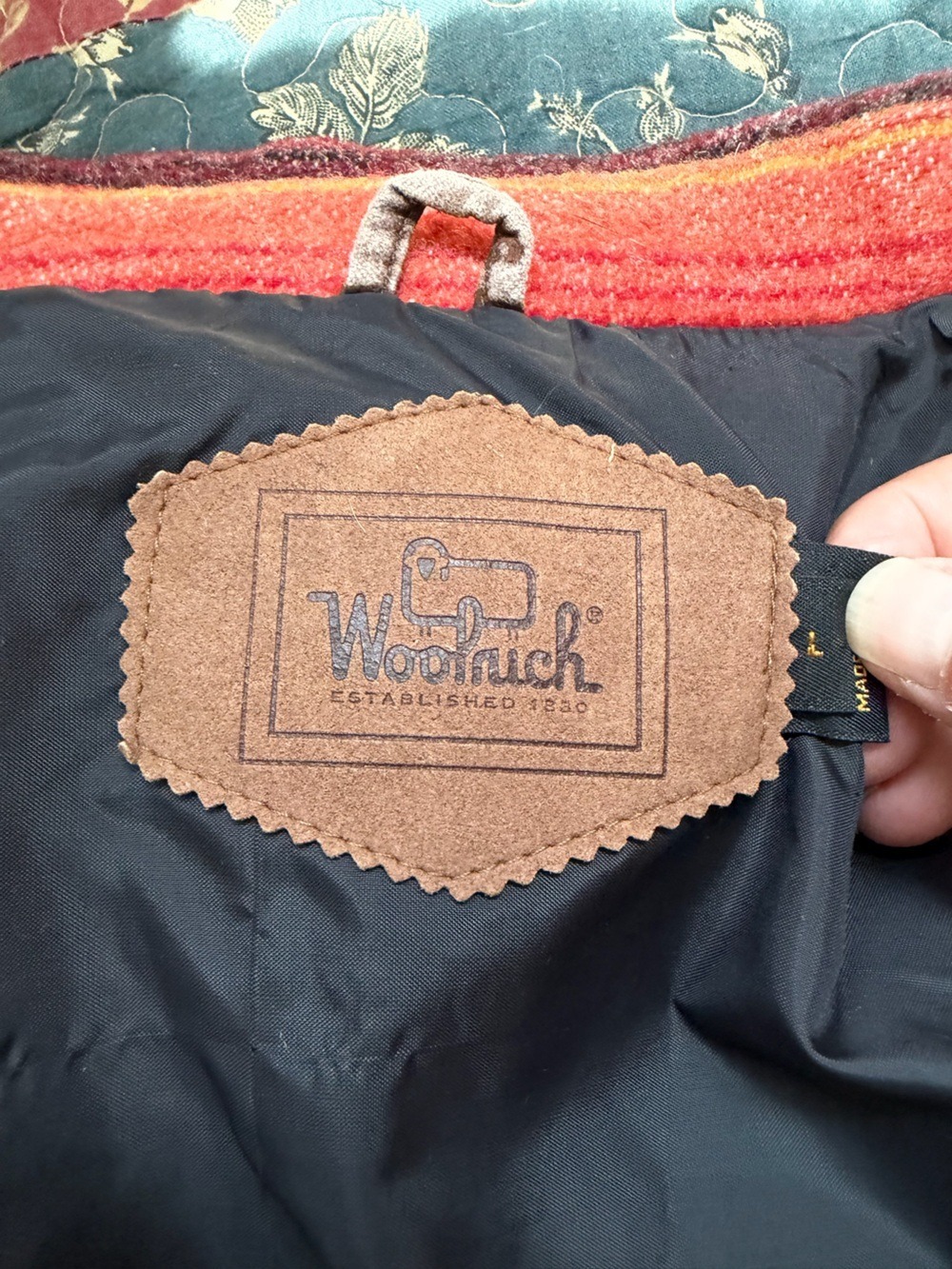 Woolrich Vintage 80’s Women’s Sundance Stripe Wool Blend Blanket Coat Size L EUC - Picture 6 of 9